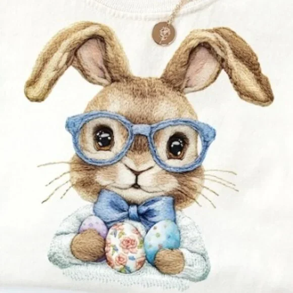 Easter Bunny Shirt, 2026 Easter Tshirt, Cute Bunny Tee - Picture 2 of 3